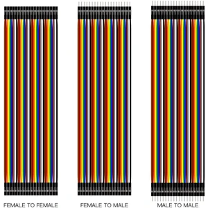 60 Pin Dişi-Dişi Erkek-Erkek Erkek-Dişi 40 cm Jumper Kablo Seti