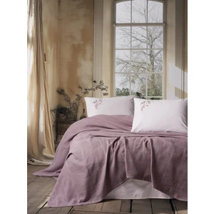 Cotton Box Spin Tek Kişilik Pike Takımı Mauve Lila