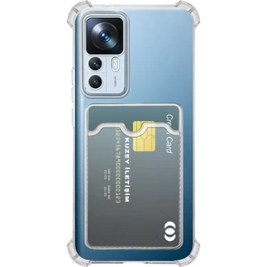 Kzy Xiaomi Mi 12T Pro Kapak Kamera Korumalı Kartlıklı Darbe Emici Özellikli Şeffaf Silikon Kılıf