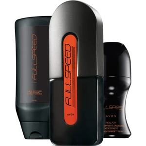 Full Speed Erkek Parfüm ve Saç Vücut Şampuanı Hediyelik Set 75 ml EDT, 50 ml Roll On