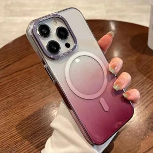 Apple iPhone 14 Pro Kılıf Alp Rainbow Magsafe Kapak