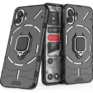 Huawei P60 / P60 Pro Matrix Serisi Armor Standlı Perfect Koruma Kılıf - Siyah AL3416