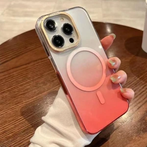 Apple iPhone 14 Plus Kılıf Alp Rainbow Magsafe Kapak