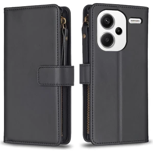 LR Joyful Xiaomi Redmi Note 13 Pro+ 5g Deri Cüzdan Kılıfı Zipper Cep Stand Telefon Kapağı (Yurt Dışından)