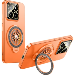 LR Joyful Xiaomi 14 Koruyucu Telefon Kılıfı Dönen Gyro Kickstand Pc Kılıfı (Yurt Dışından)