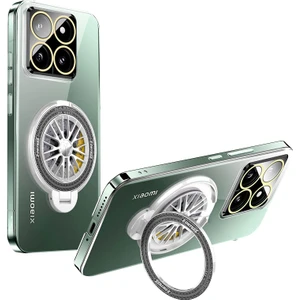 LR Joyful Xiaomi 14 Koruyucu Telefon Kılıfı Dönen Gyro Kickstand Pc Kılıfı (Yurt Dışından)