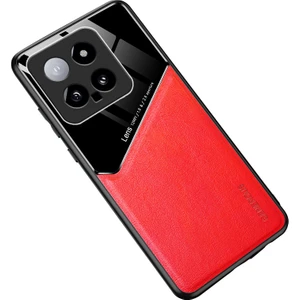 LR Joyful Xiaomi 14 Anti-Güz Pu+Tpu+Pc Manyetik Araç Montajı Arka Kapak (Yurt Dışından)