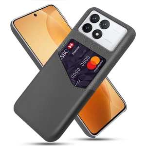 LR Joyful Xiaomi Poco X6 Pro 5g Kart Yuvası Kumaş Doku Deri Kaplı Pc Kapağı (Yurt Dışından)