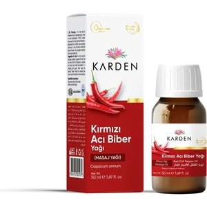 Karden Kırmızı Acı Biber Yağı 50 ml