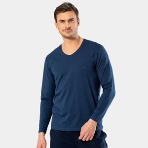 Erkek V Yaka Uzun Kollu T-Shirt