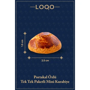 Portakallı Mini Kurabiye 1 kg (Tek Tek Paketli)