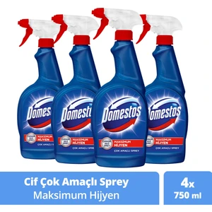 Hijyenik Temizlik Spreyi Çok Amaçlı 750 ML x4
