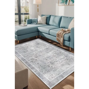 Vonno Vintage Kadife Yıkanabilir Kaymaz Pamuk Tabanlı Salon Halısı