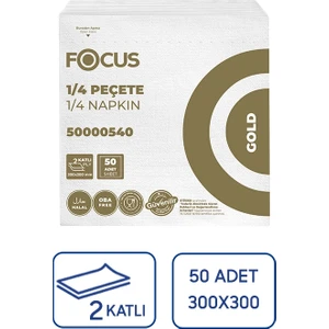 Gold Kağıt Peçete 50'li 24 Adet 2 Katlı 30X30 cm