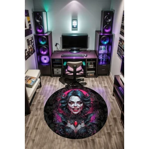 Blacke Oyuncu Odası Halısı Kaymaz Pamuk Tabanlı Yıkanabilir Gamer, Gaming Halısı