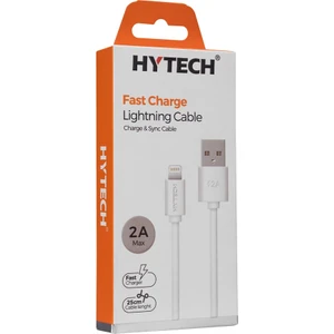 HYTECH HY-X96 0.25M 2A IPHONE LIGHTNING BEYAZ ŞARJ KABLOSU