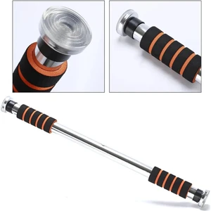 Barfiks Çubuğu (60-100 Cm) Çift Süngerli Ayarlanabilir Barfiks Çekme Demiri Barfiks Aleti