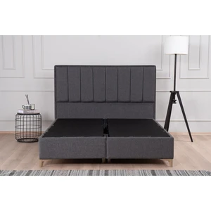 Kilim Mobilya Gold Therapy Sandıklı Baza Başlık Seti Antrasit (Yatak Dahil Değildir)