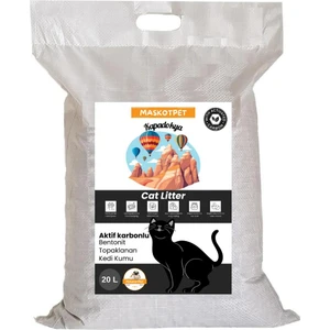 Maskotpet Kapadokya Aktif Karbonlu Bentonit Kedi Kumu 20 L