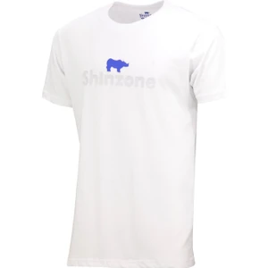 Erkek Bisiklet Yaka Standart Fit Kabartma Göğüs Baskılı Beyaz T-Shirt