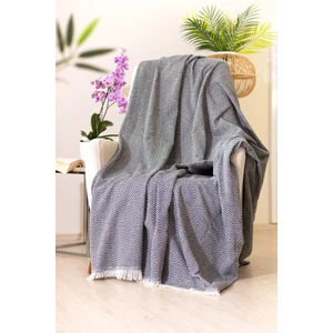 Tabu Home Dokuma Cozy Comfort Siyah Tv Örtüsü