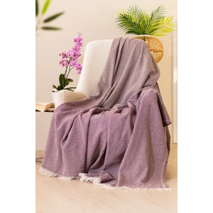 Tabu Home Dokuma Cozy Comfort Bordo Tv Örtüsü