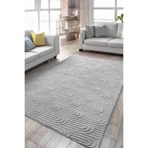 Decomia Home Erla Iskandinav Premium Peluş Bukleli Gri Salon Halısı Mutfak Halısı Çocuk Halısı Yolluk