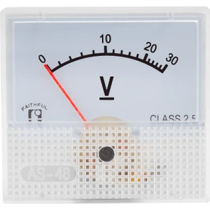 0-30V Dc Analog Voltaj Gösterge 45X48 mm Volt Ölçer Voltaj Ölçüm Cihazı Analog IC-230A