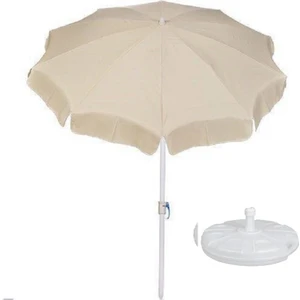 Zey Camping Kalın Kumaş 200 cm Plaj Bahçe Balkon Teras Kamp Şemşiye+22 Litre Bidon Çantalı