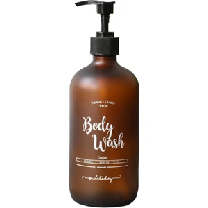Amber Cam Duş Jeli Şişesi - 500 ml