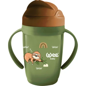 Wee Baby Kulplu Friends Pipetli Bardak Yeşil