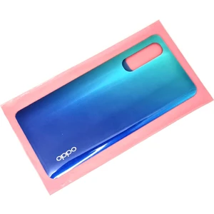 Oppo Reno 3 Pro Arka Pil Batarya Kapağı Cam Mavi