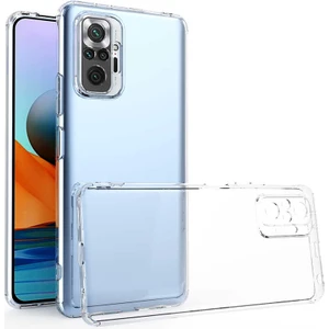 Xiaomi Redmi Note 10 Pro Kılıf Crystal Clear Liquid Soft Transparent Şeffaf Ince Silikon