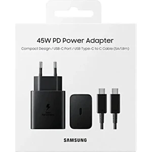 Galaxy z Fold 3 - z Fold 4 - Z Fold 5- S23 Ultra -S24 Ultra 45W Type-C Süper Hızlı Şarj Cihazı