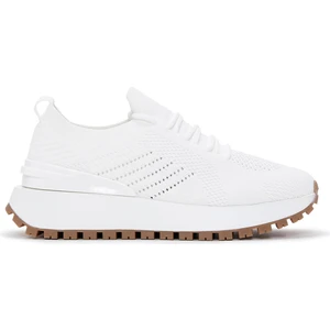 Zero Kadın Beyaz Bağcıklı Kalın Tabanlı Sneaker 24SFD43136F
