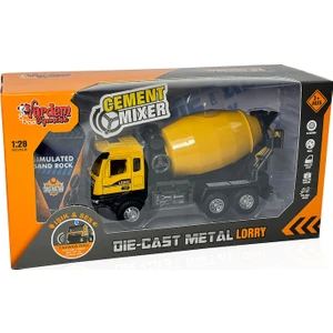 Vardem Oyuncak Çek Bırak Işıklı ve Sesli 1:28 Kamyon Ekskavatör - Beton Mikseri