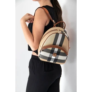 Silver Polo Silver  Polo Kadın Sırt Çantası Bej - Taba NV945