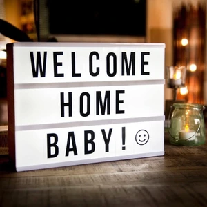 Light Box A4 Büyük Boy Işıklı Harfli LED Mesajlı Pano-Aydınlatma-Dekorasyon