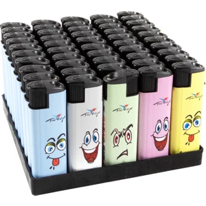 2000 Turbo Emojili Rüzgarda Sönmeyen 50'li Çakmak