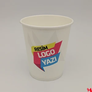 M Cup Özel Baskılı 7 Oz Vendıng Karton Bardak 50 Adet