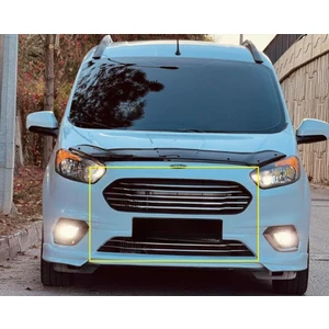 Ford Tourneo Courier Ford Courier Krom Ön Panjur 7 Parça 2018> Paslanmaz Çelik