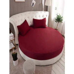 Zambak Tekstil Çap Seçenekli Yuvarlak Lastikli Çarşaf Seti Pamuklu