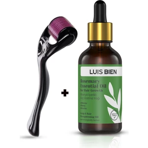 Luis Bien Biberiye Yağı & Dermaroller 0.5 mm - Saç Uzatıcı Set