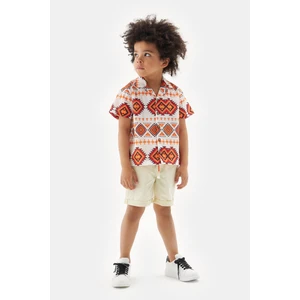 Erkek Çocuk Desenli Gömlek 23SS2NB3616