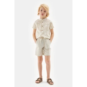 Bg Store Erkek Çocuk Bej Şort 23SS2NB3162
