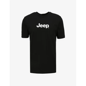 Siyah Erkek Bisiklet Yaka Baskılı T-Shirt J4SM-TST7246