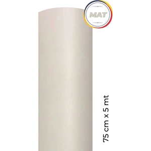 Mat  Beyaz Yapışkanlı Folyo 75 cm x 5 Metre