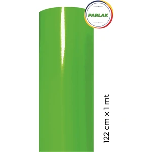 Parlak Fıstık Yeşil Yapışkanlı Folyo  122 cm x 1 Metre
