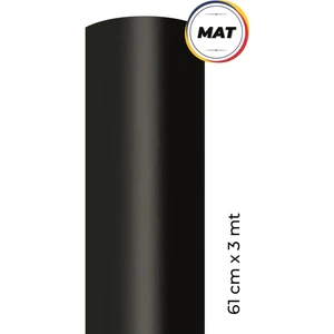 Mat Siyah Folyo Kendinden Yapışkanlı 61 cm x 3 Metre