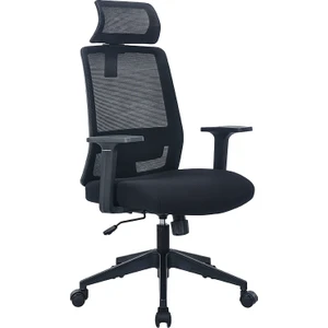 adore mobilya Impact Yönetici ve Ofis Koltuğu-Siyah File 55X112,5-122X63 cm (Gxyxd)